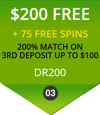 Diamond Reels Third Deposit Bonus - $200 + 75 Free Spins -  Use Code DR200