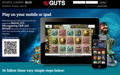 Guts Mobile Casino Screenshot